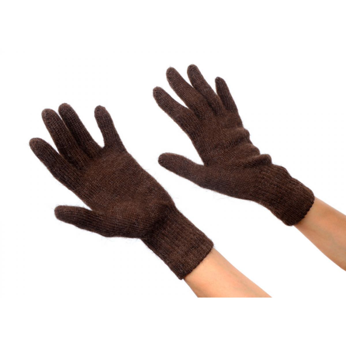 Женские шерстяные перчатки со стразами
