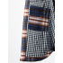 Куртка-рубашка унисекс с шерстяной подкладкой и капюшоном. Тёмно-синяя клетка. Рост 182-189 см