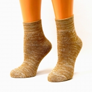 Носки из верблюжьей шерсти с добавлением медной нити. Цвет бежевый